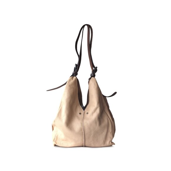 Anthropologie Holding Horses Soft Leather Natural Tan Hobo Bag